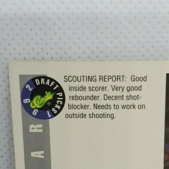 Geoff Lear 1992 Classic Draft Picks Basketball Card - Picture 5 of 6